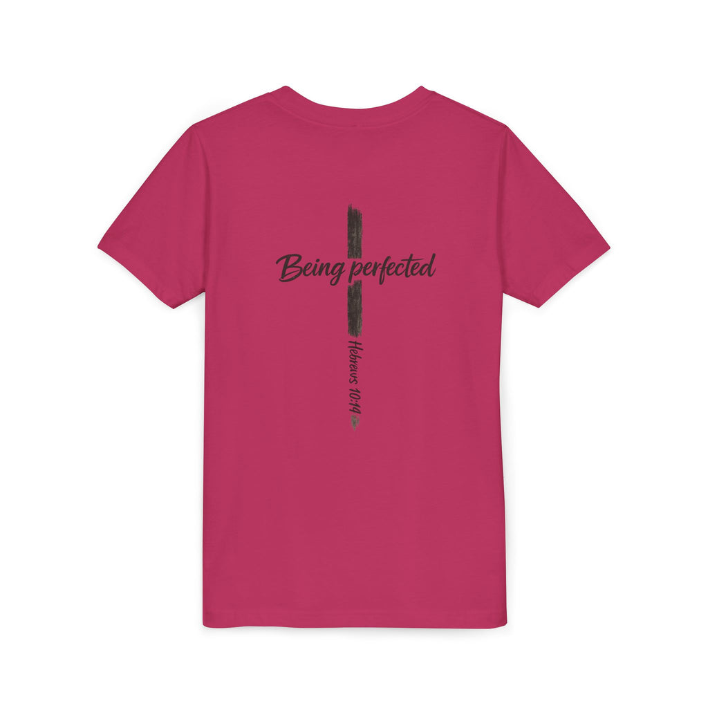 Youth Tee — "Being Perfected" Inspirational Christian T-shirt