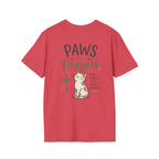 Cat 'Paws and Prayers' T-Shirt — Cute Christian Cat Graphic Tee
