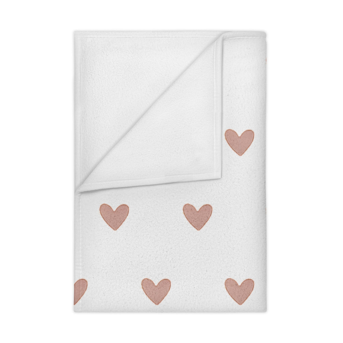 Toddler Blanket - "Beautifully Created" Pink Heart Baby Throw | Soft Nursery Blanket Gift