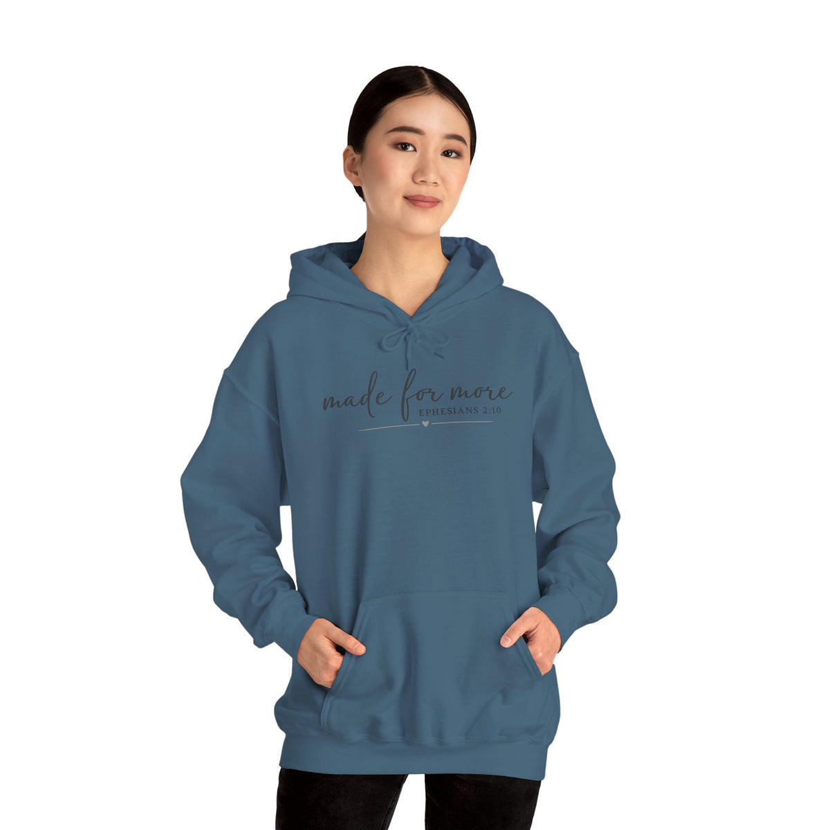 Made For More Hoodie — Inspirational Minimal Script Pullover