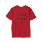 I Am Loved Christian T-Shirt — Inspirational Faith Tee with Cross