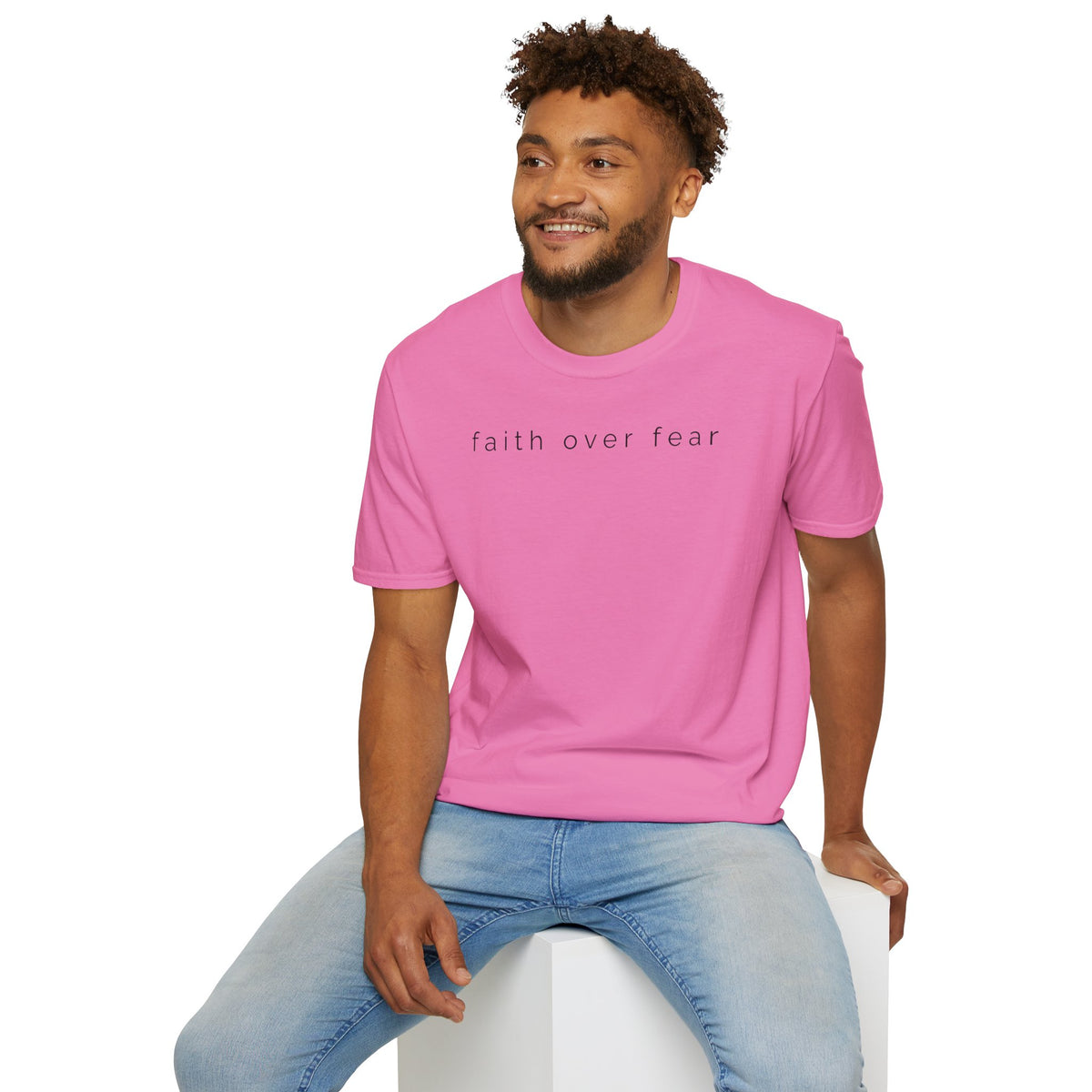 Faith Over Fear T-Shirt — Minimal Christian Inspirational Tee