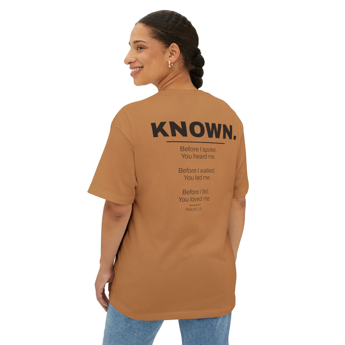 Known. Graphic Tee — Inspirational Message Boxy T-Shirt