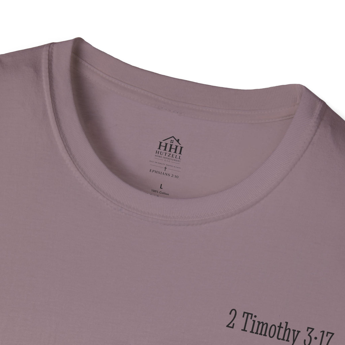 Equipped Cross T-Shirt — Christian Faith Shirt with 'Equipped' Back Print and 2 Timothy 3:17 Chest