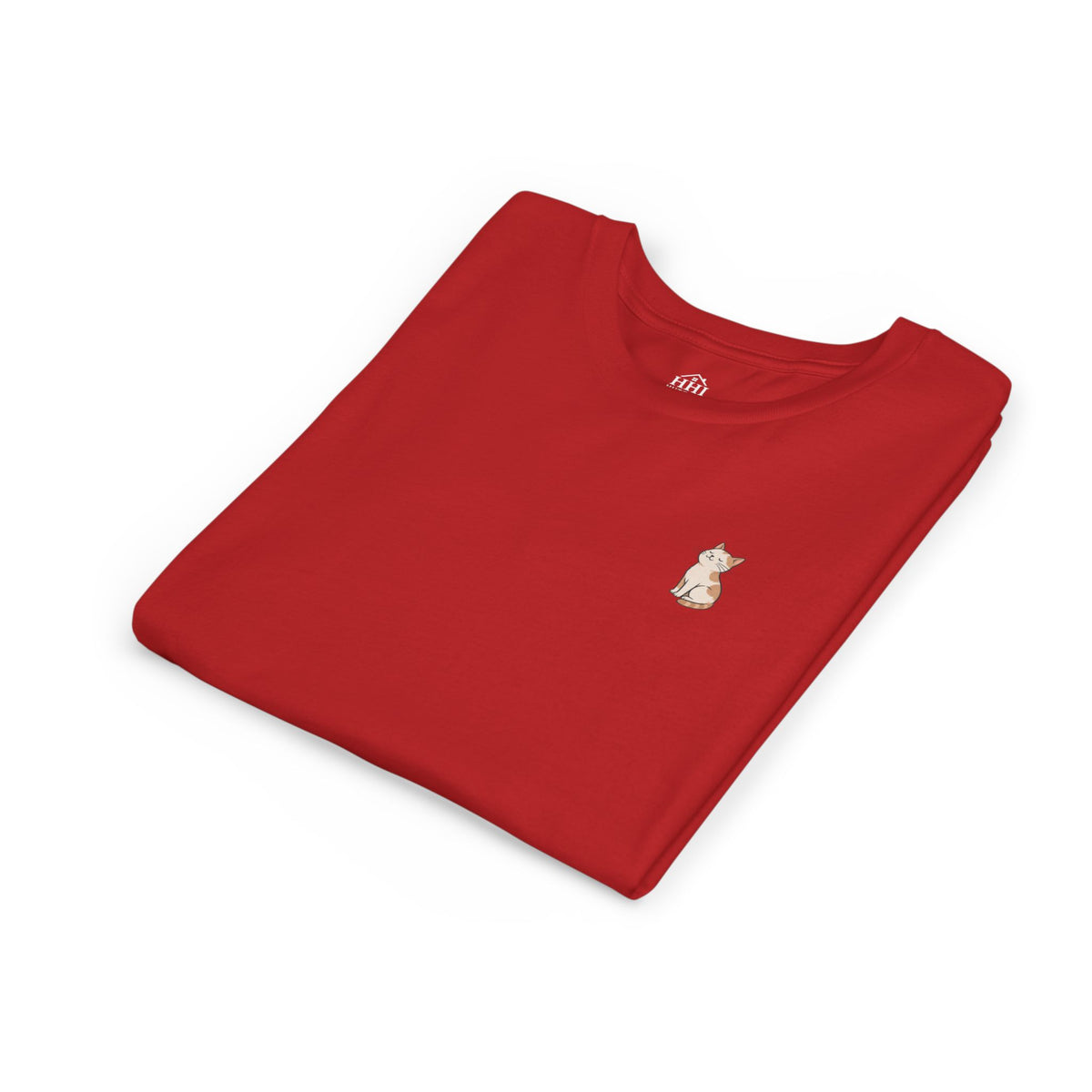 Youth Tee — "Paws and Prayers" Cat Graphic
