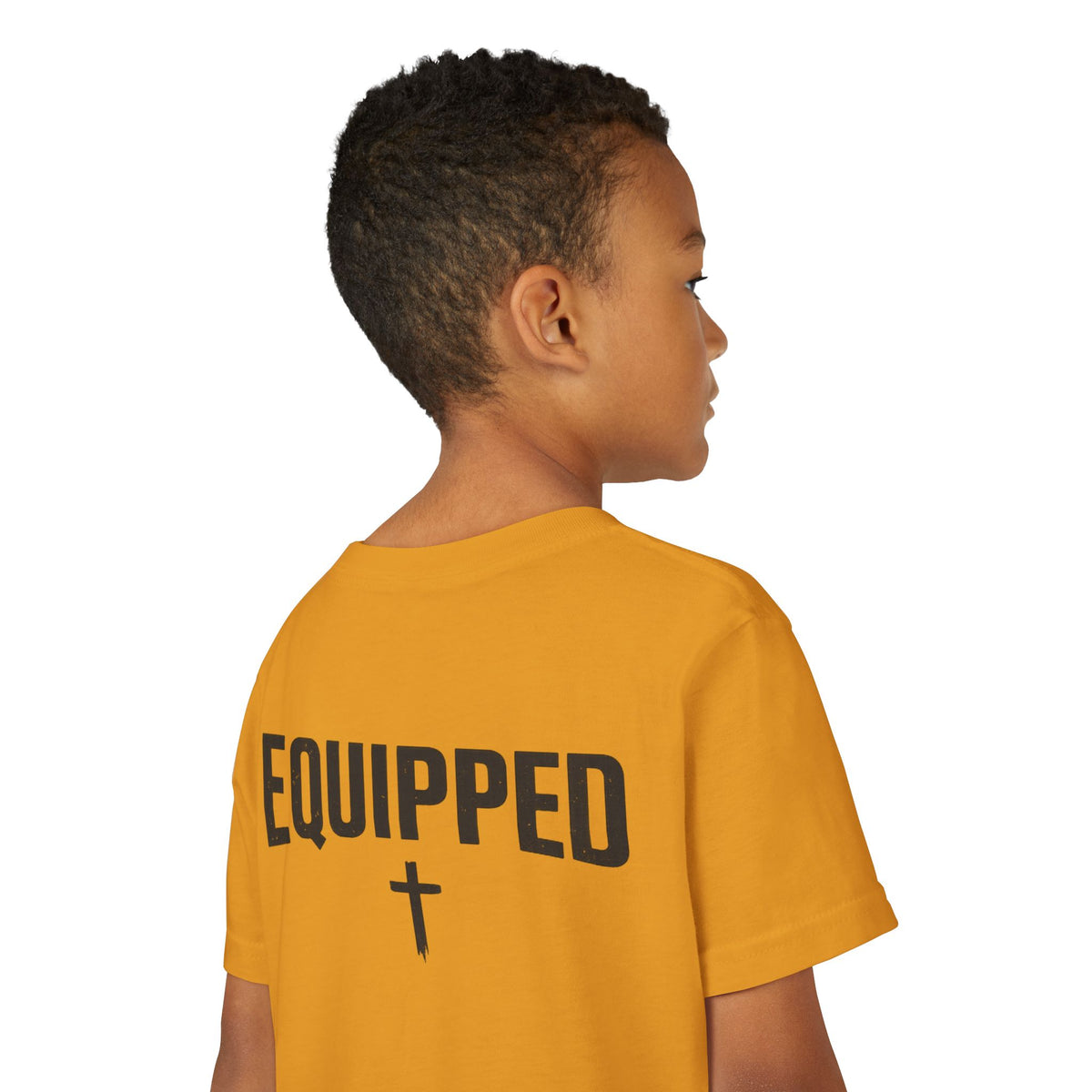 Equipped Youth Tee – Christian Kids T-Shirt with Cross & 2 Timothy 3:17