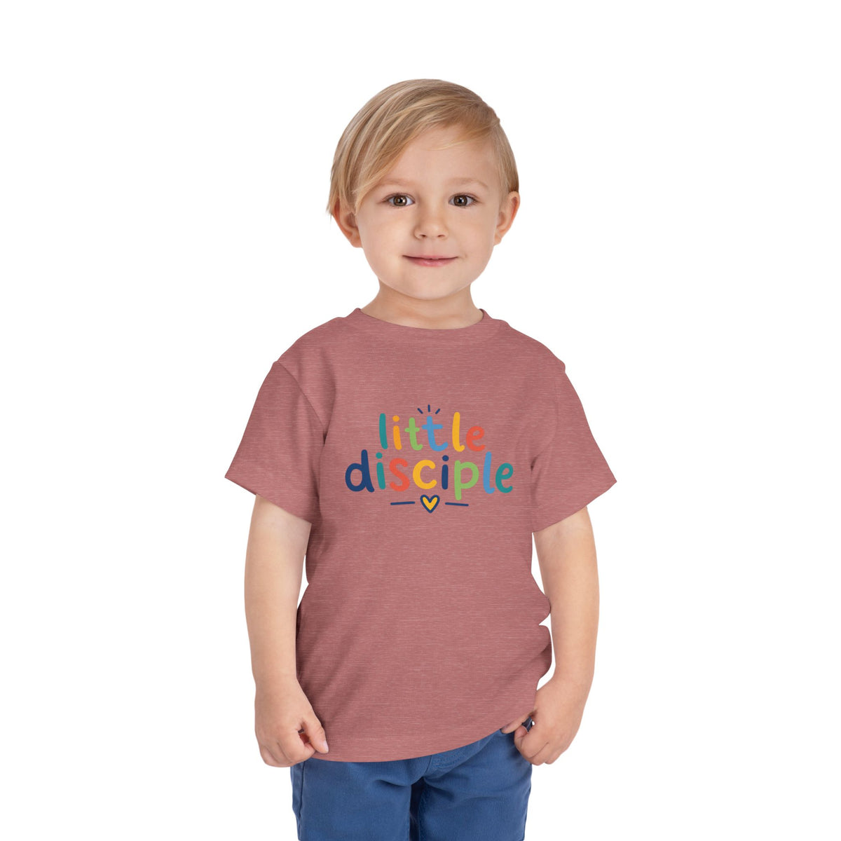 Toddler Tee — "Little Disciple" Colorful Christian Kids Shirt