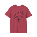 I Am Loved Christian T-Shirt — Inspirational Faith Tee with Cross