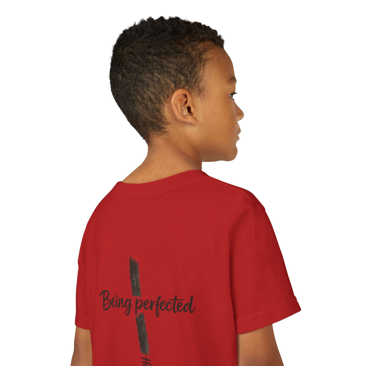 Youth Tee — "Being Perfected" Inspirational Christian T-shirt