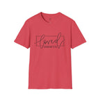 Loved Romans 5:8 Christian T-Shirt | Minimalist Faith Graphic Tee