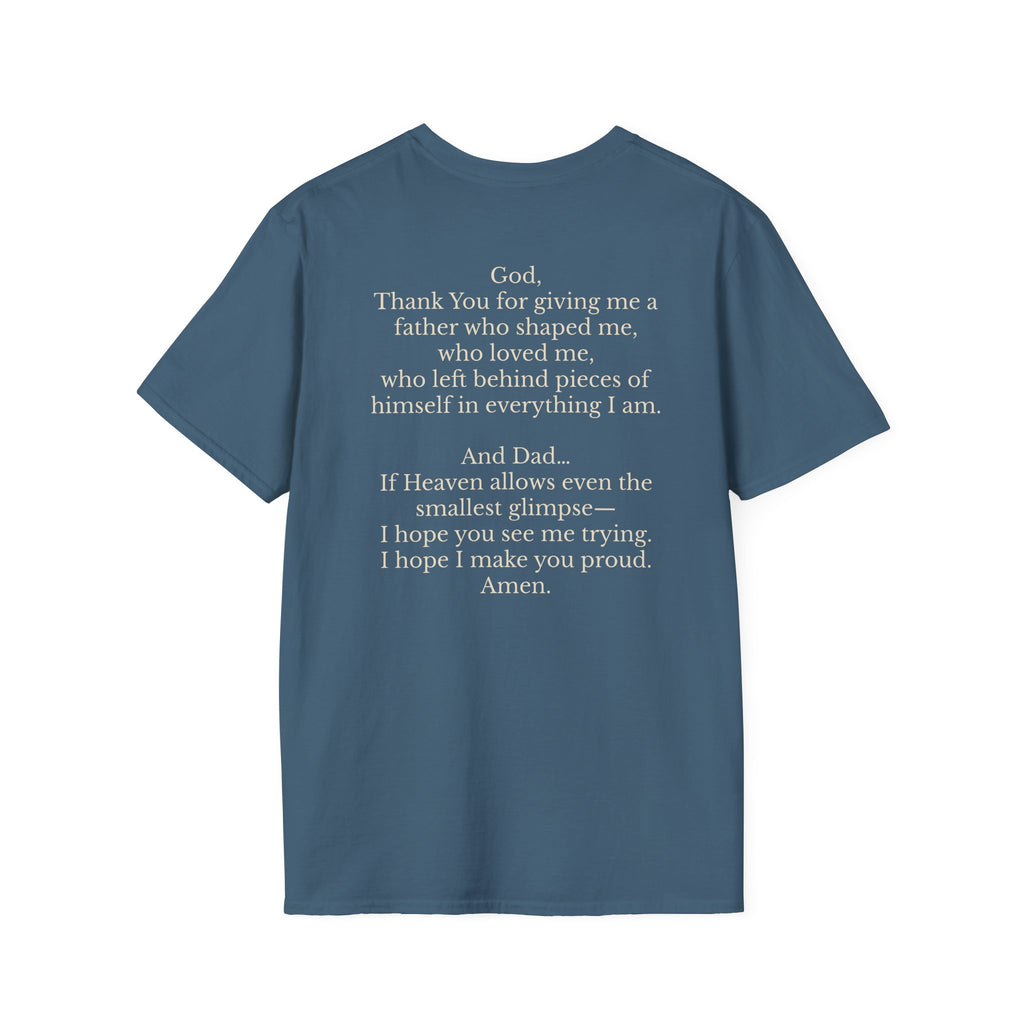 Memorial Prayer T-Shirt — 'God, Thank You for Giving Me a Father' Tribute Tee