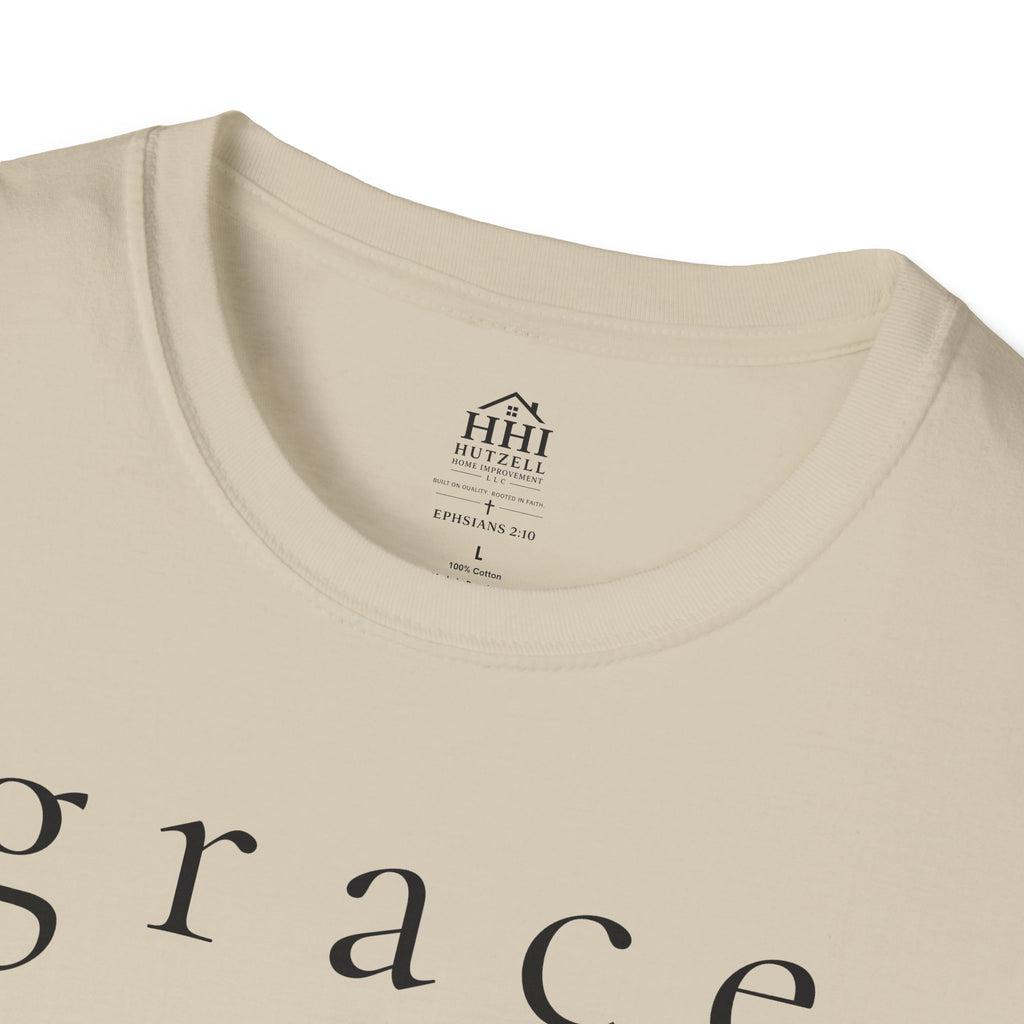 Grace Script T-Shirt — Minimalist Christian Faith Tee