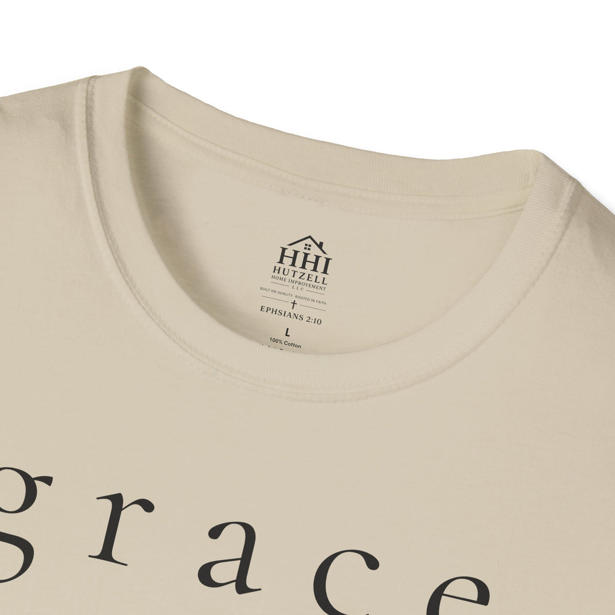 Grace Script T-Shirt — Minimalist Christian Faith Tee