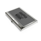 Equipped for Every Good Work Business Card Holder — Christian Scripture Metal Case (2 Timothy 3:17)