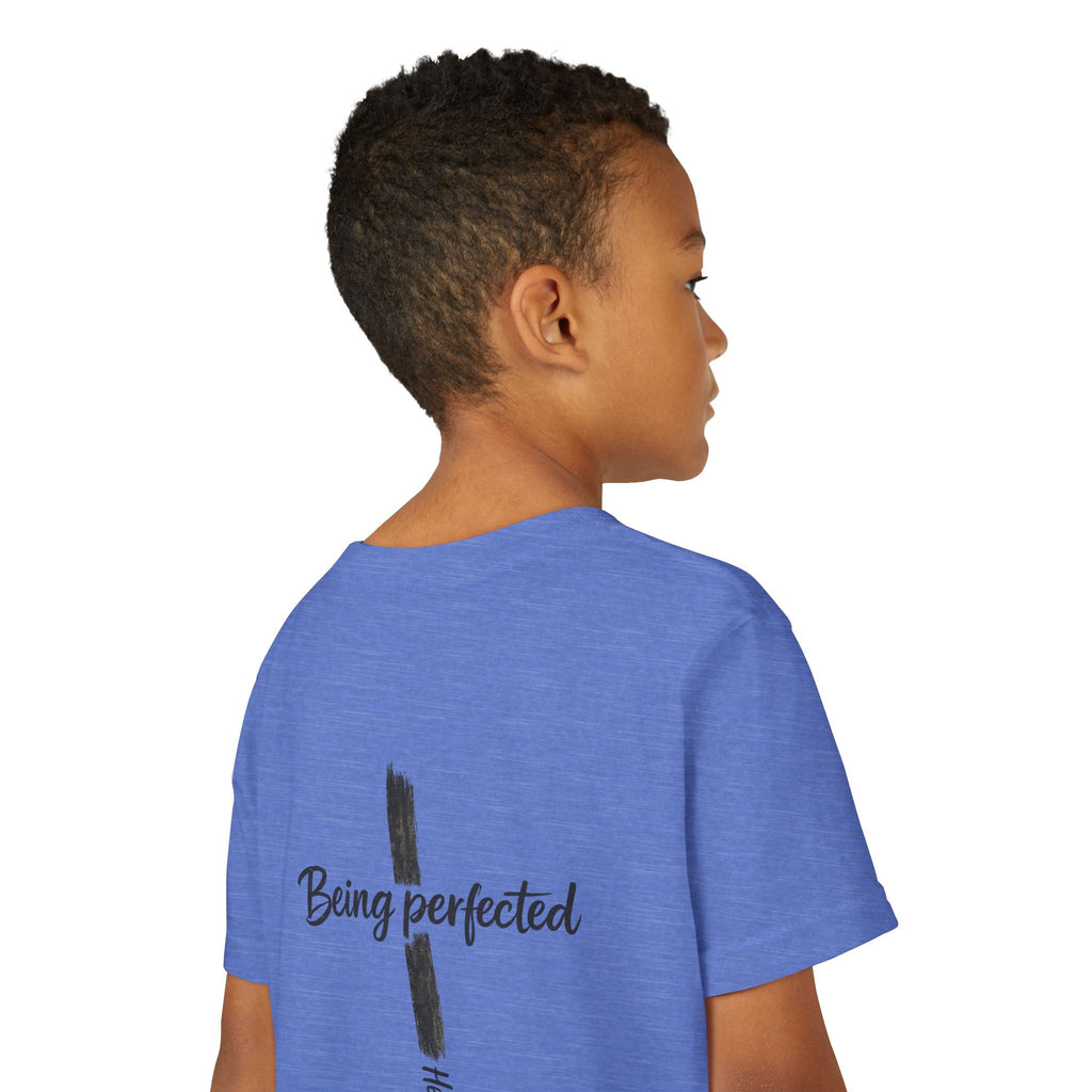 Youth Tee — "Being Perfected" Inspirational Christian T-shirt