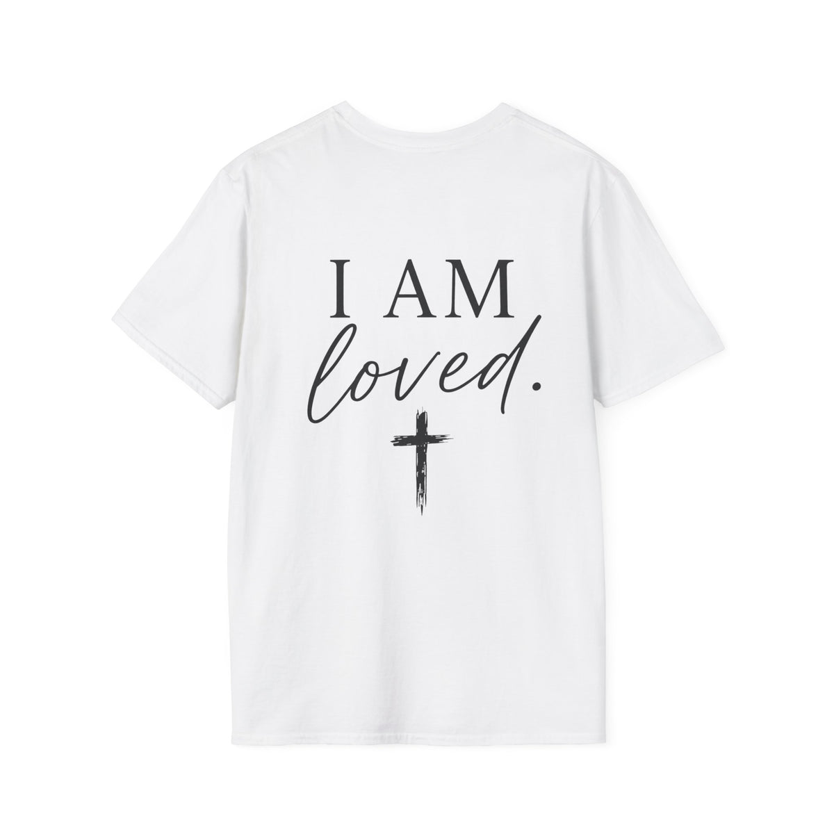 I Am Loved Christian T-Shirt — Inspirational Faith Tee with Cross