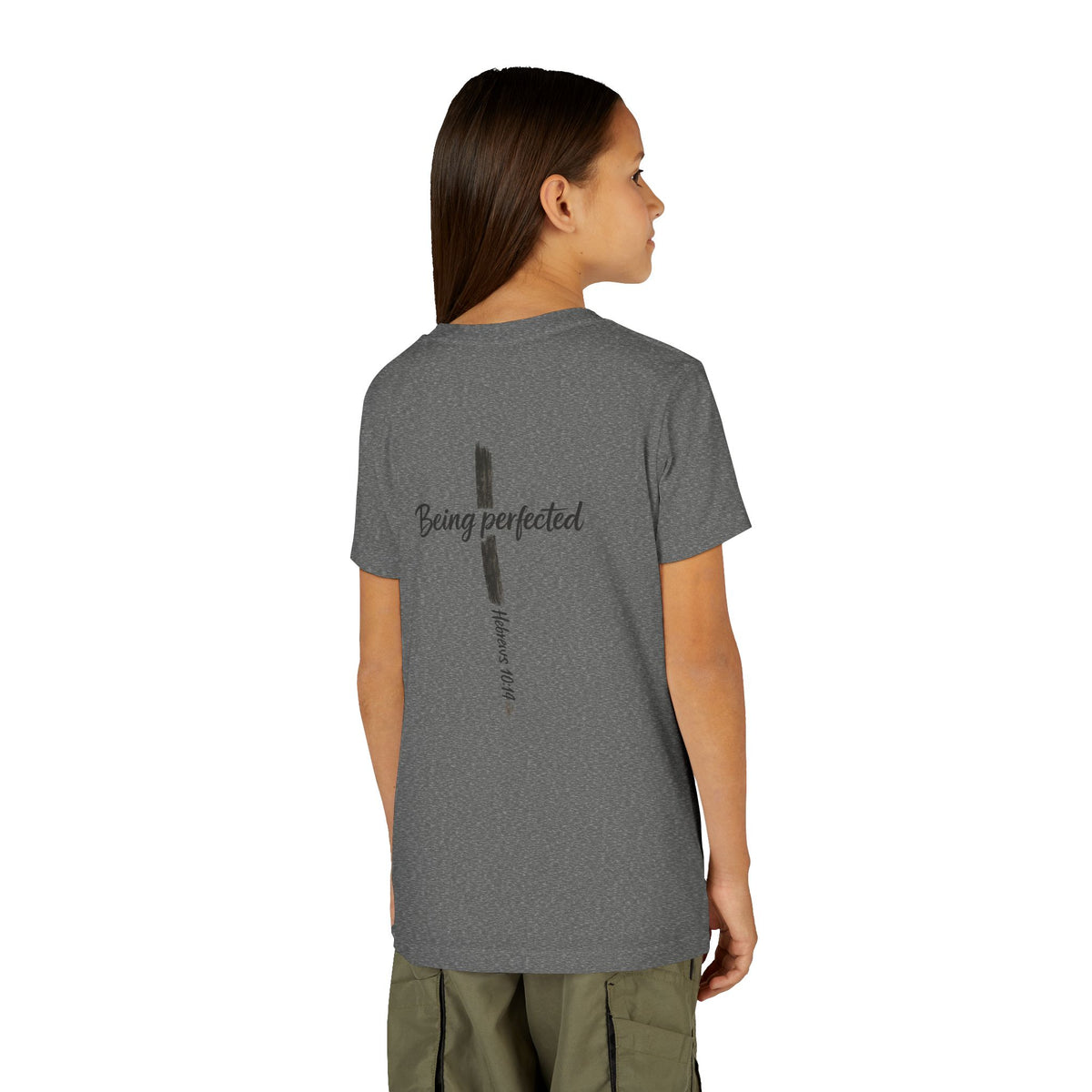 Youth Tee — "Being Perfected" Inspirational Christian T-shirt