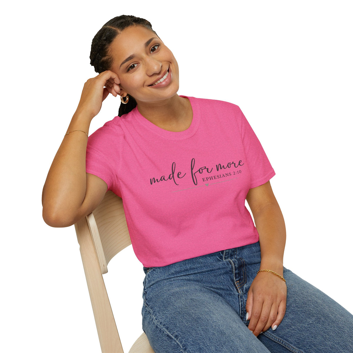 Made For More Christian T-Shirt | Minimalist Faith Graphic Tee