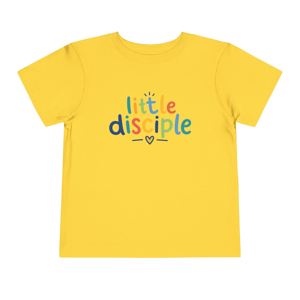 Toddler Tee — "Little Disciple" Colorful Christian Kids Shirt