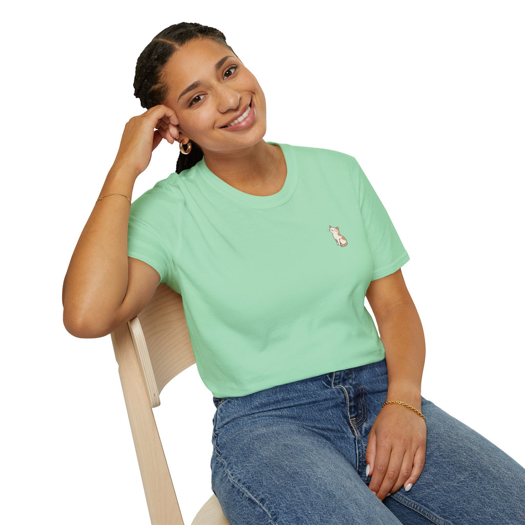 Cat 'Paws and Prayers' T-Shirt — Cute Christian Cat Graphic Tee