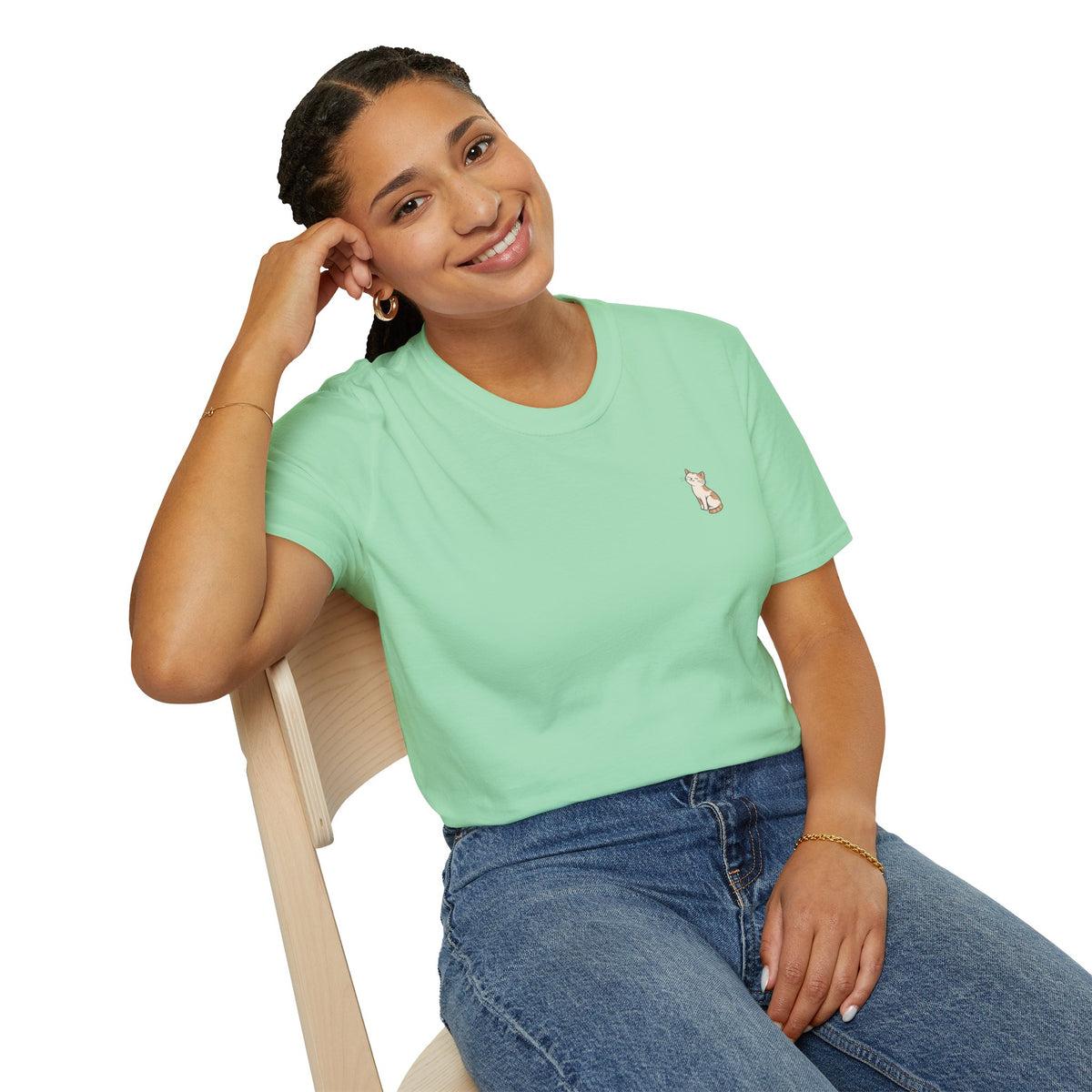 Cat 'Paws and Prayers' T-Shirt — Cute Christian Cat Graphic Tee