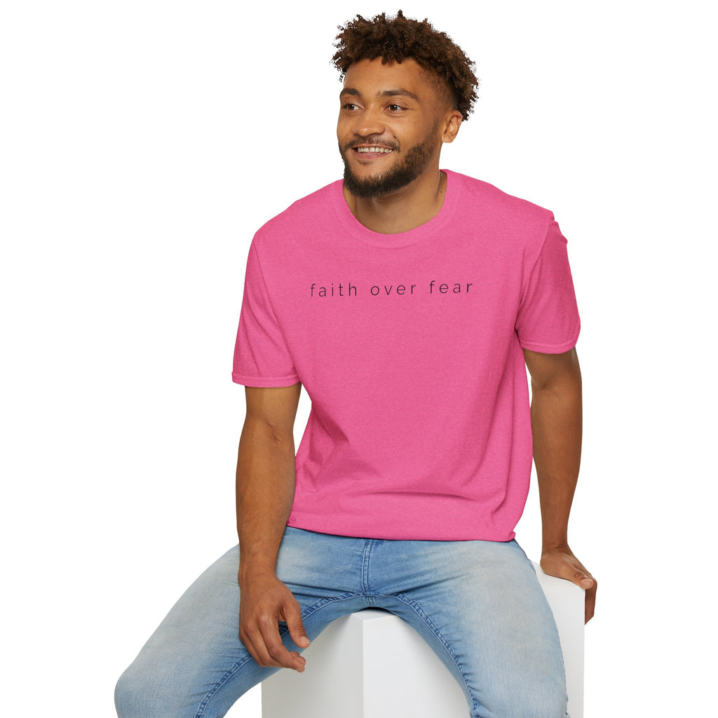 Faith Over Fear T-Shirt — Minimal Christian Inspirational Tee