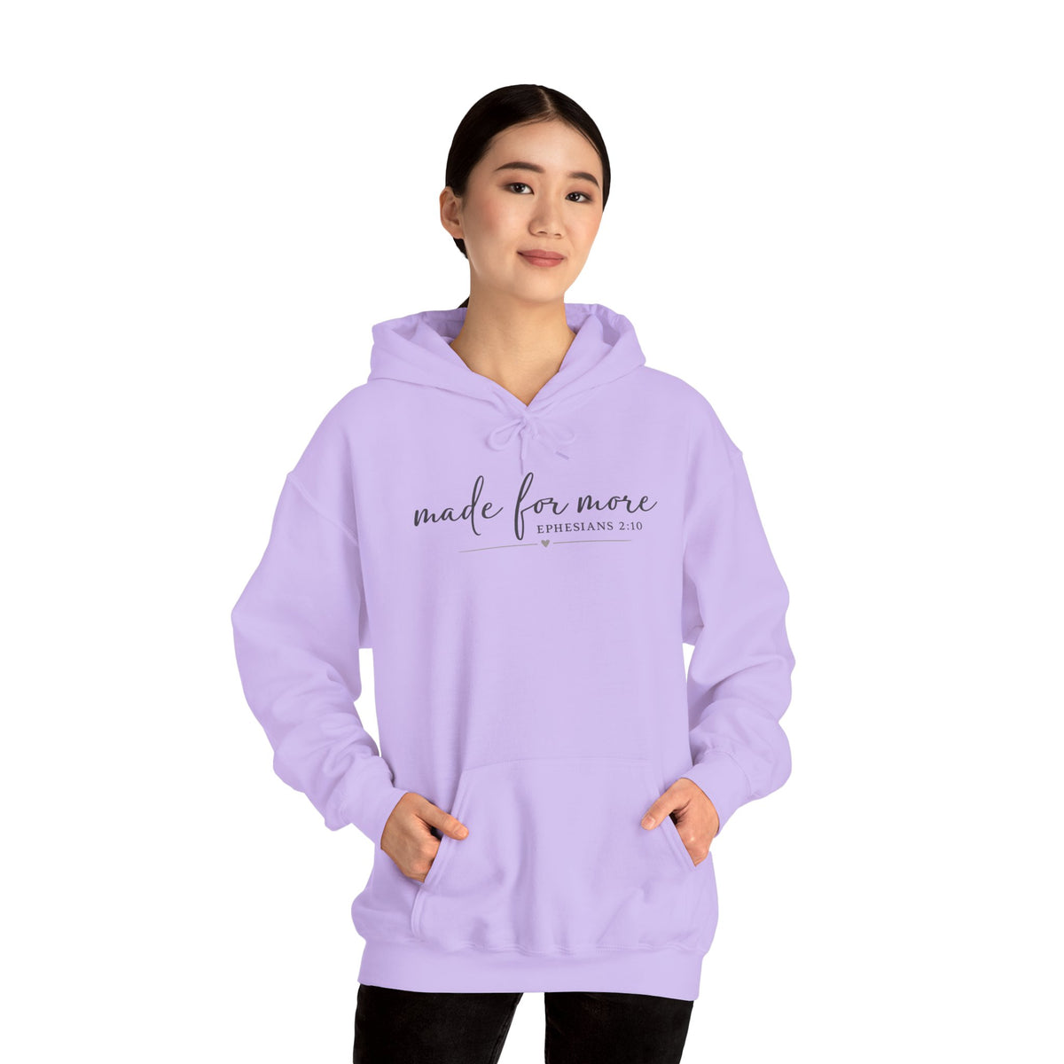 Made For More Hoodie — Inspirational Minimal Script Pullover