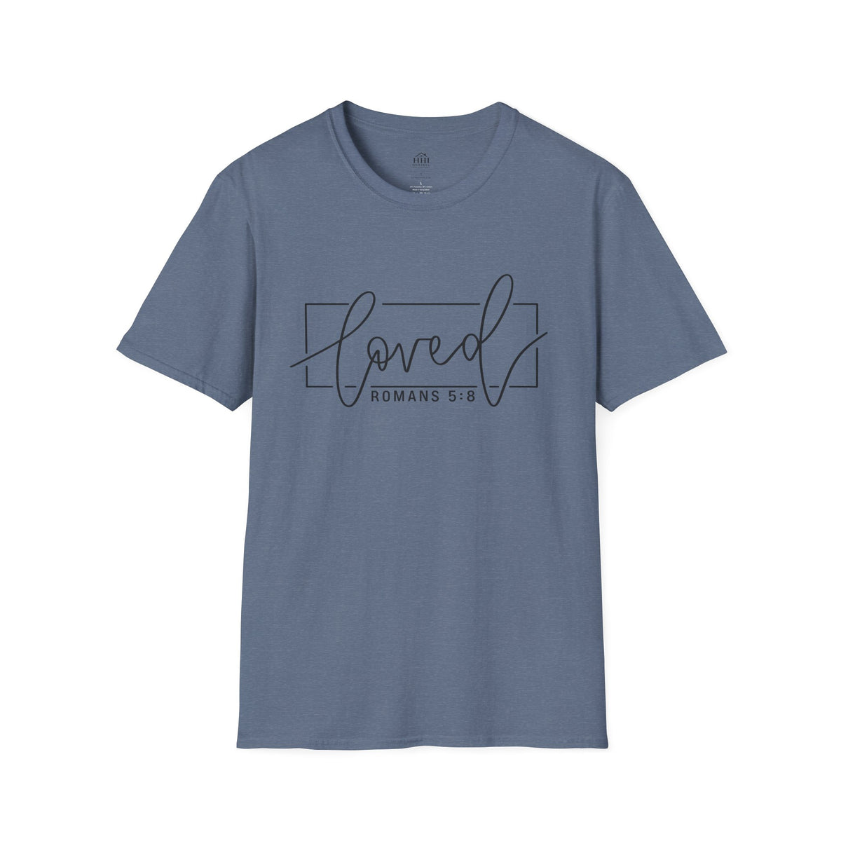 Loved Romans 5:8 Christian T-Shirt | Minimalist Faith Graphic Tee