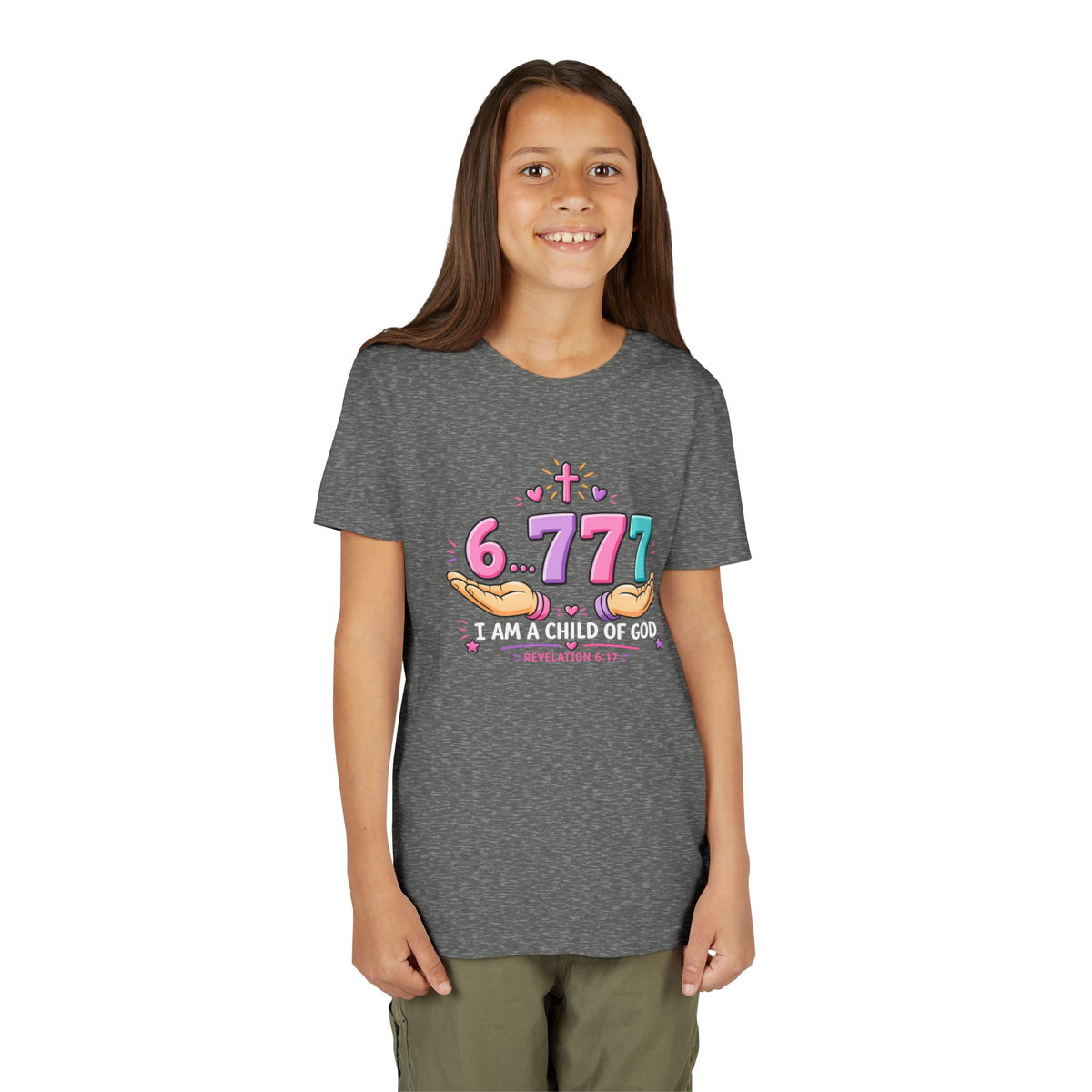 Youth 6...777 | "I am a child of God" Christian Tee