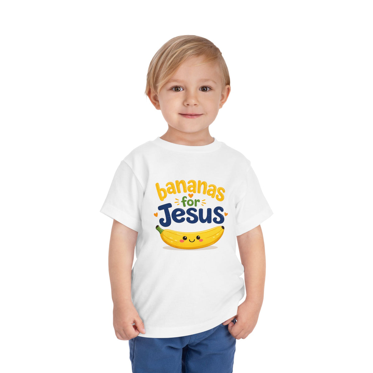 Toddler Tee — "Bananas for Jesus" Cute Christian Banana Kids T‑Shirt