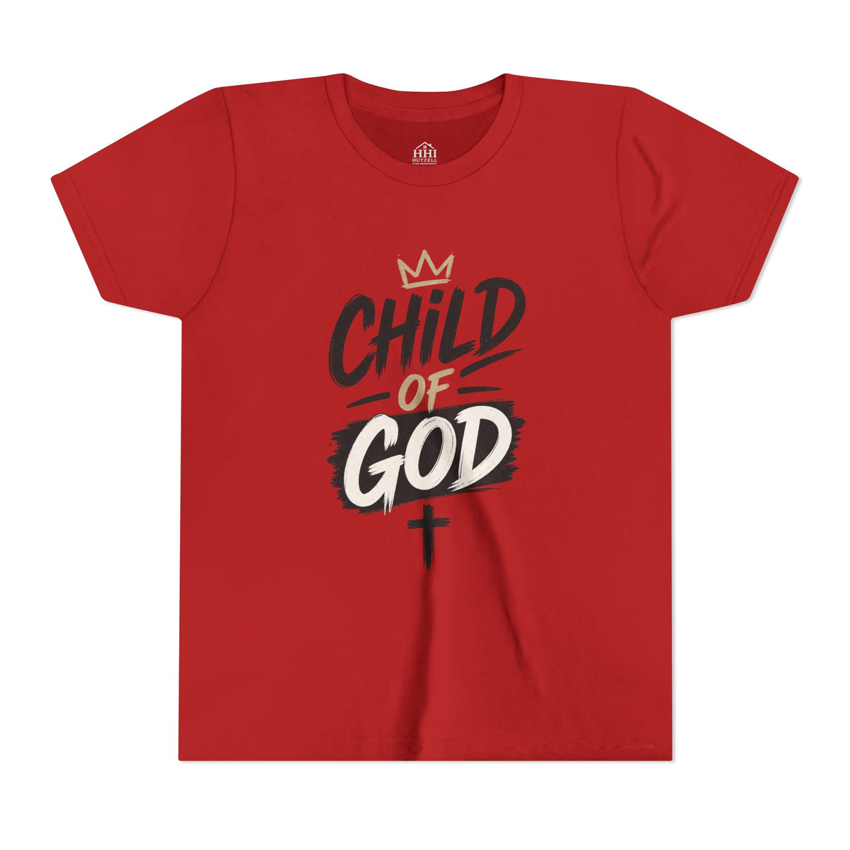 Child of God Youth Tee — Christian Kids Short Sleeve Shirt (faith, baptism, Sunday School)