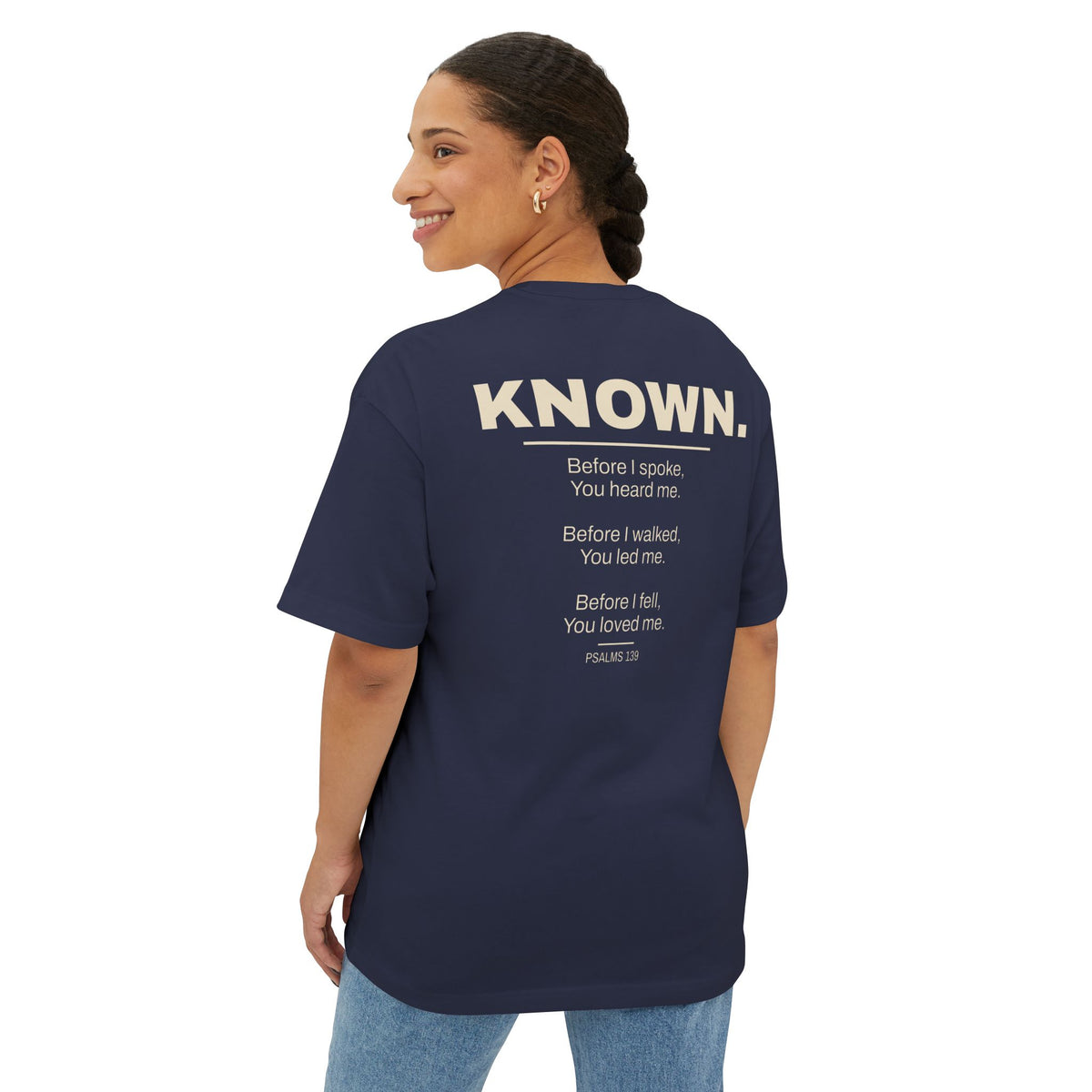 Known. Graphic Tee — Inspirational Message Boxy T-Shirt