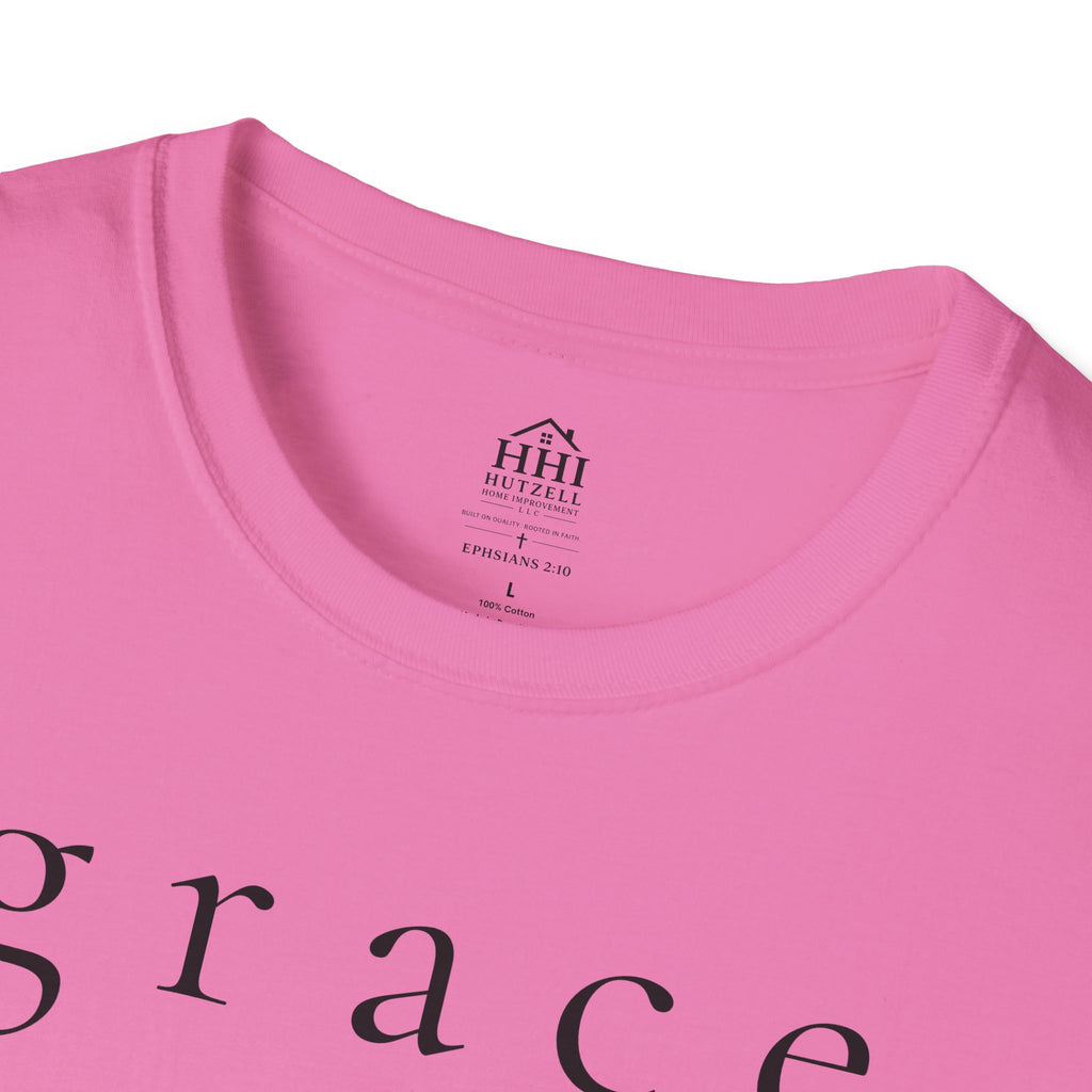 Grace Script T-Shirt — Minimalist Christian Faith Tee