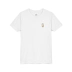 Youth Tee — "Paws and Prayers" Cat Graphic