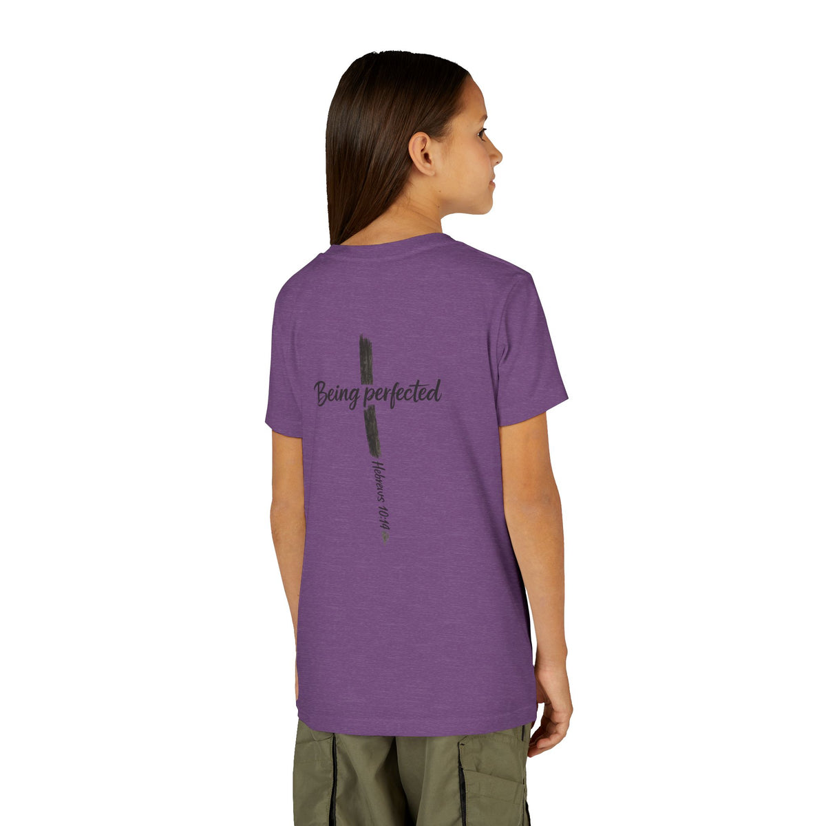Youth Tee — "Being Perfected" Inspirational Christian T-shirt