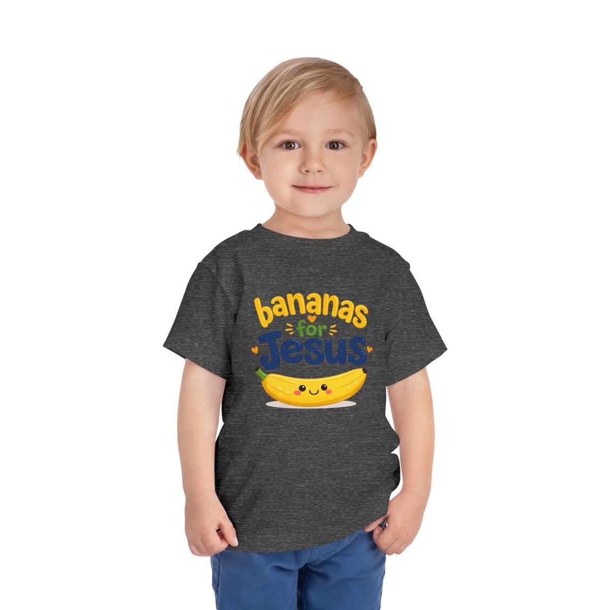Toddler Tee — "Bananas for Jesus" Cute Christian Banana Kids T‑Shirt