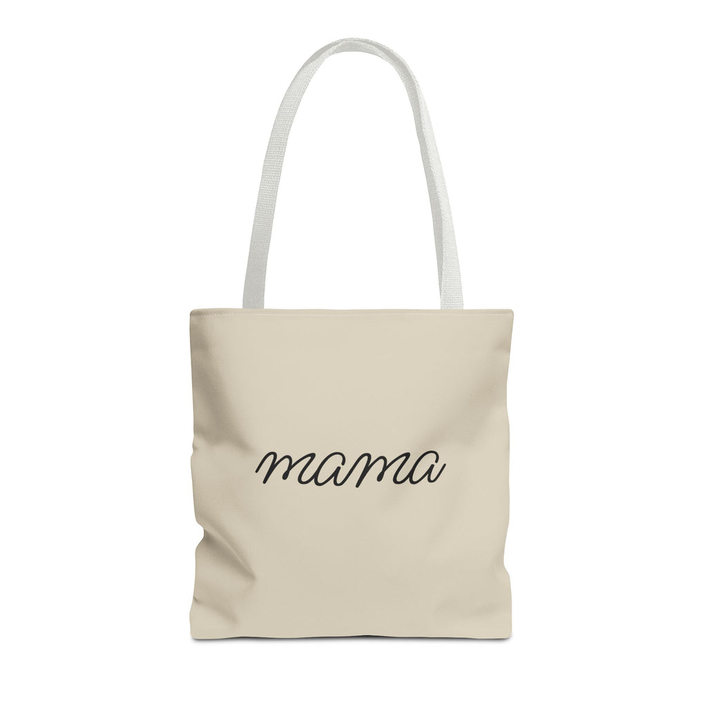 Mama Tote Bag — "God is within her; She will not fall" Script Canvas Tote