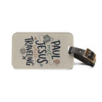 Christian Travel Luggage Tag — "Paul Met Jesus While Traveling" Inspirational Bag ID