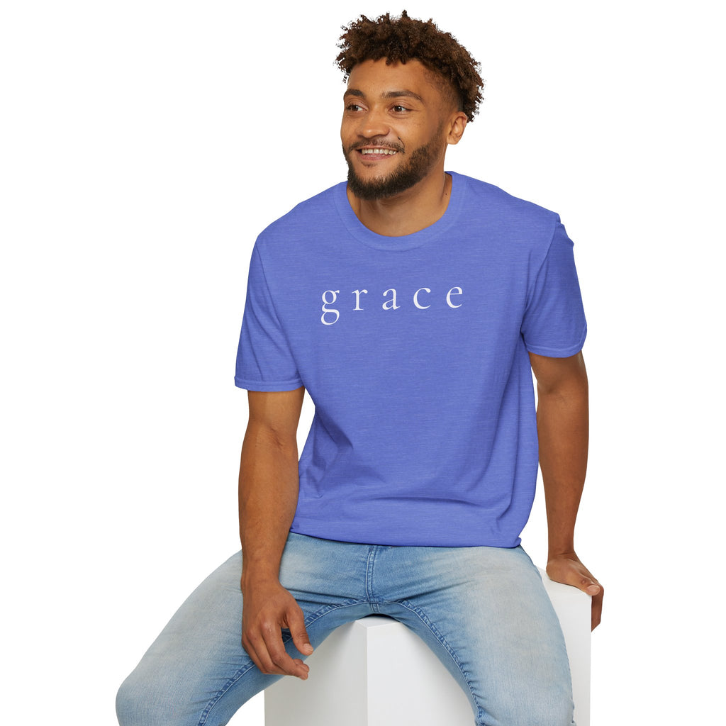 Grace Script T-Shirt — Minimalist Christian Faith Tee