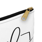 Loved Romans 5:8 Accessory Pouch — Christian Scripture Makeup Bag