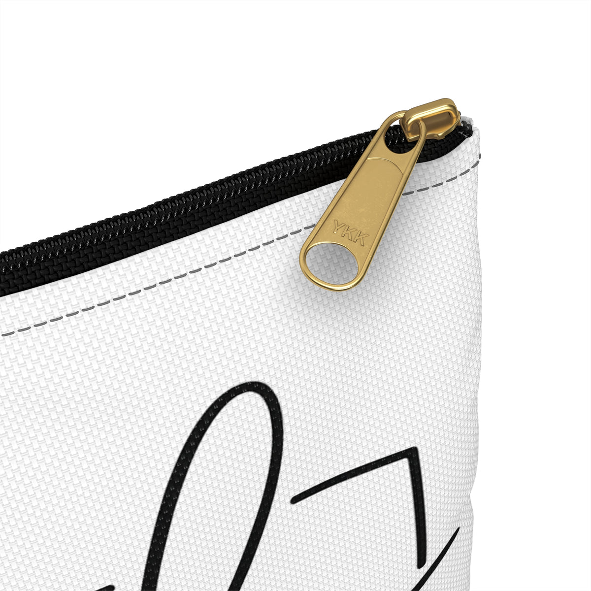 Loved Romans 5:8 Accessory Pouch — Christian Scripture Makeup Bag