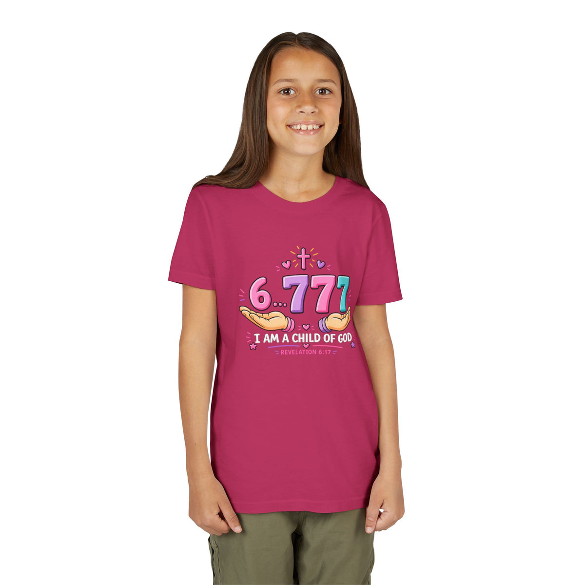 Youth 6...777 | "I am a child of God" Christian Tee