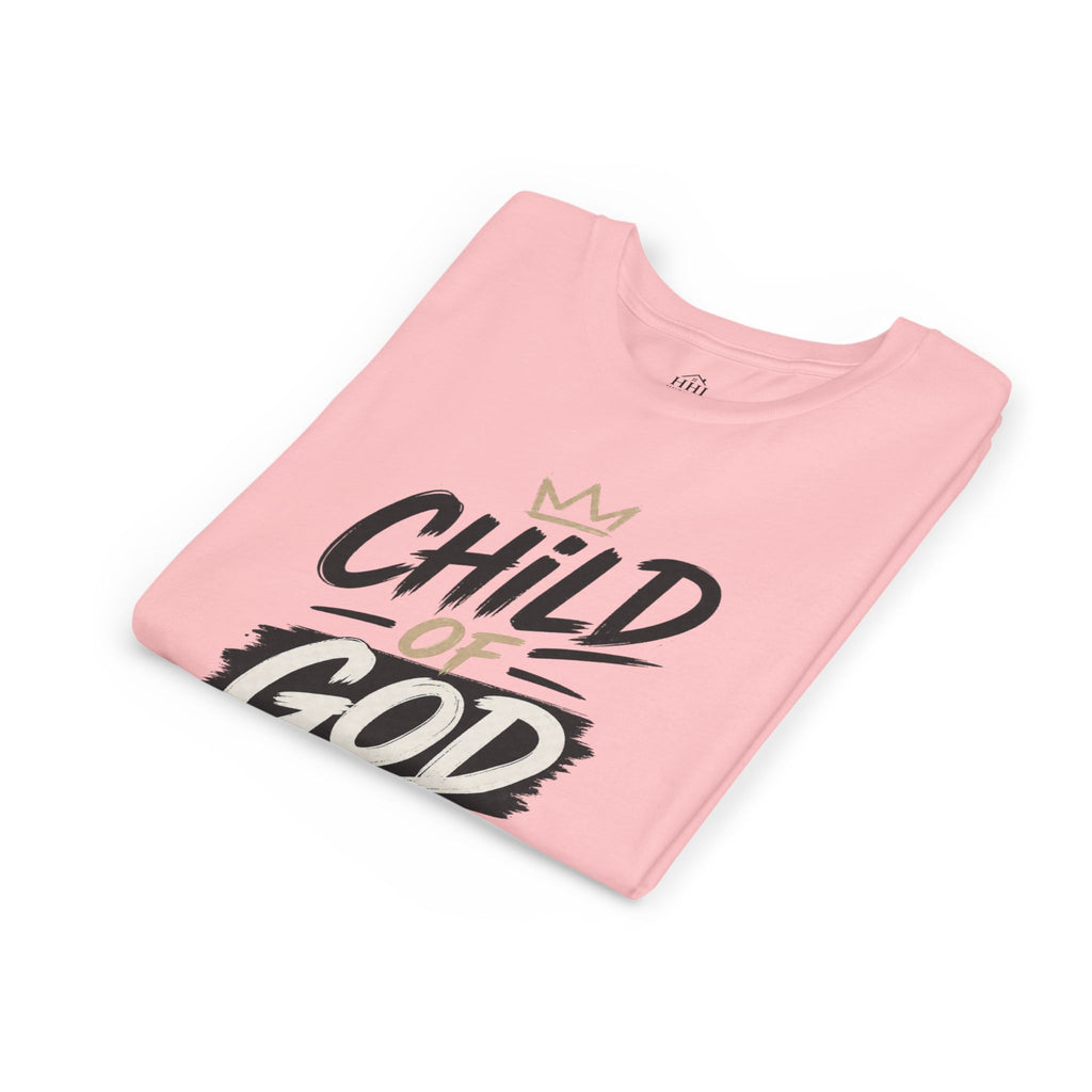 Child of God Youth Tee — Christian Kids Short Sleeve Shirt (faith, baptism, Sunday School)