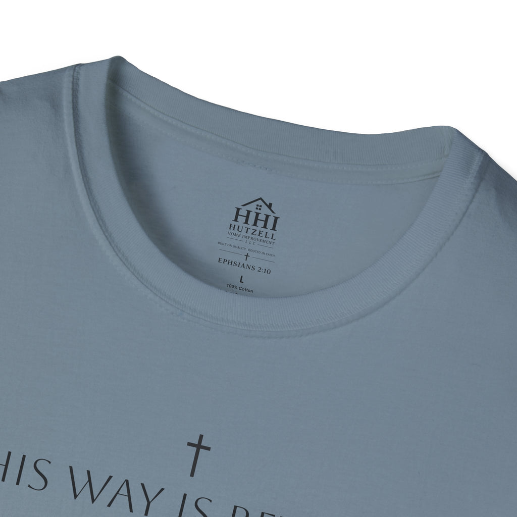 His Way Is Better T-Shirt — Minimal Cross Christian Tee