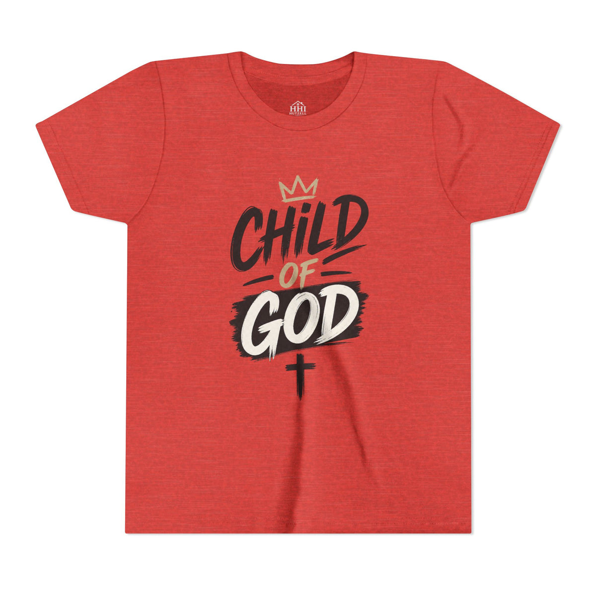 Child of God Youth Tee — Christian Kids Short Sleeve Shirt (faith, baptism, Sunday School)