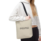 Mama Tote Bag — "God is within her; She will not fall" Script Canvas Tote