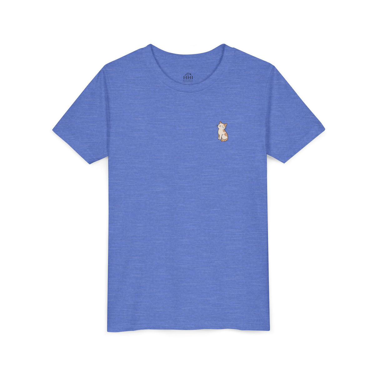 Youth Tee — "Paws and Prayers" Cat Graphic