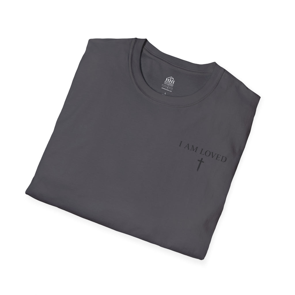 I Am Loved Christian T-Shirt — Inspirational Faith Tee with Cross
