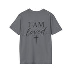 I Am Loved Christian T-Shirt — Inspirational Faith Tee with Cross