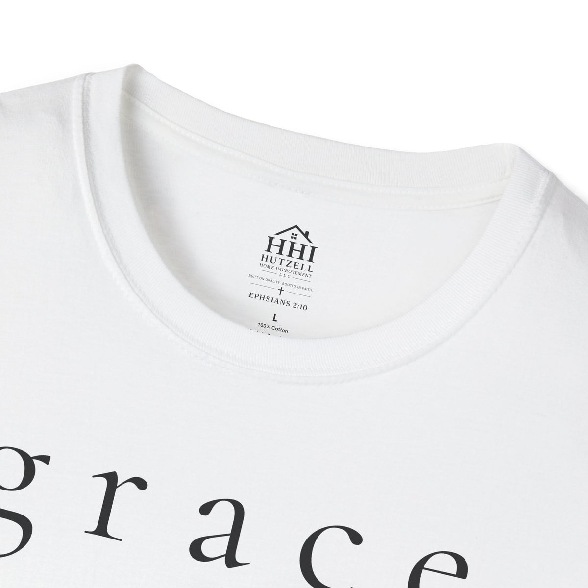 Grace Script T-Shirt — Minimalist Christian Faith Tee